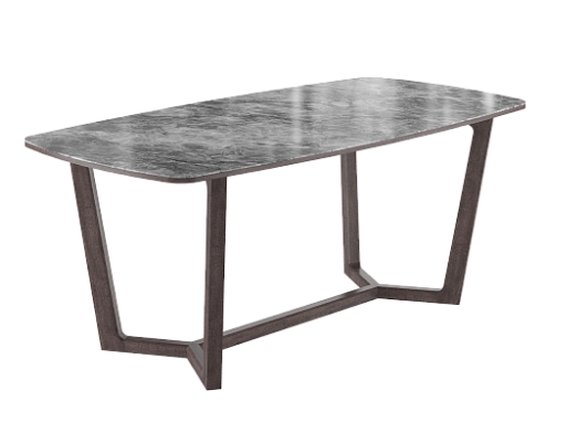 Стол Фрейм 1800*900*750 (мрамор серый глянец/ ноги дуб антрацит) Стол Фрейм 1800*900*750 (мрамор серый глянец/ ноги дуб антрацит)