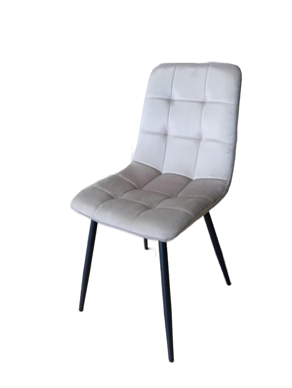 Стул Y2017 (каркас черный тк. коллекции Велюр серый(AG))