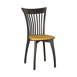 Стул Элегант (каркас тон черный RAL9005 / сиденье тон дуб Т-07) Стул Элегант (каркас тон черный RAL9005 / сиденье тон дуб Т-07)