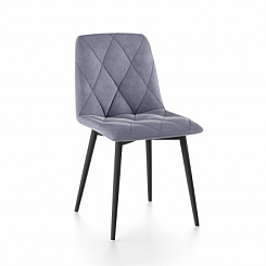 Стул Ричи (каркас черный тк. коллекции Велюр серая) Стул Ричи (каркас черный тк. коллекции Велюр серая)