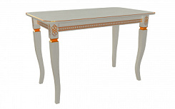 Стол Роял 1200*700*765 (тон серый RAL7038 + патина золото)