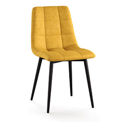 Стул Чили каркас муар черный (каркас черный тк. коллекции Aloba горчичный) Стул Чили каркас муар черный (каркас черный тк. коллекции Aloba горчичный)
